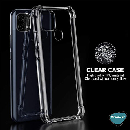 Microsonic Oppo A15 Kılıf Shock Absorbing Şeffaf