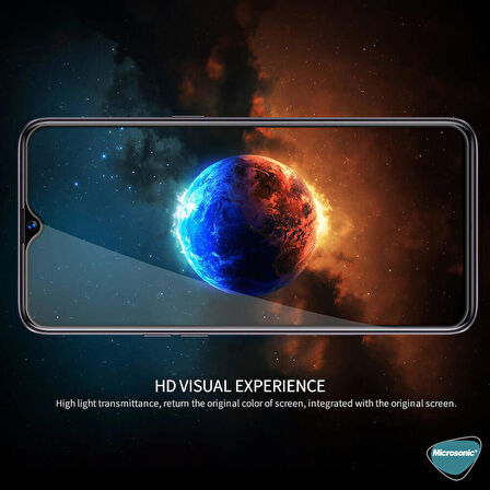Microsonic Oppo A15 Tam Kaplayan Temperli Cam Ekran Koruyucu Siyah