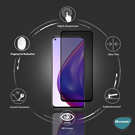 Microsonic Xiaomi Mi 10T Pro Privacy 5D Gizlilik Filtreli Cam Ekran Koruyucu Siyah