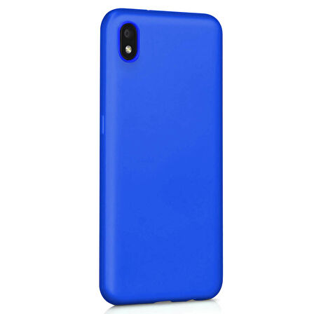 Microsonic Matte Silicone Samsung Galaxy A01 Core Kılıf Mavi