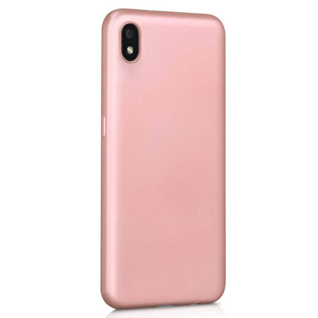 Microsonic Matte Silicone Samsung Galaxy A01 Core Kılıf Rose Gold