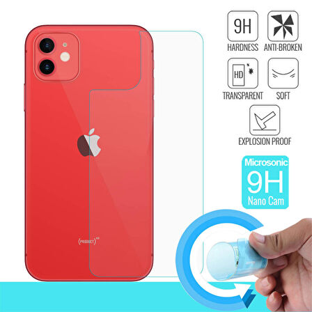 Microsonic Apple Uyumlu iPhone 12 Mini Arka Nano Cam Ekran Koruyucu