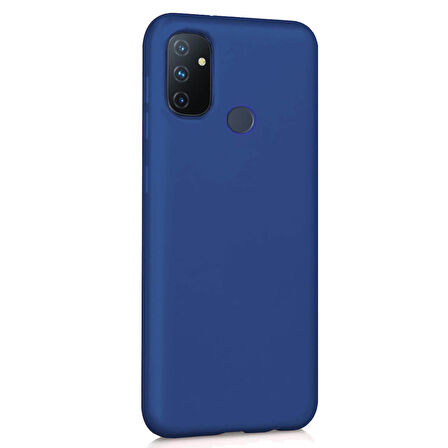 Microsonic Matte Silicone OnePlus Nord N100 Kılıf Lacivert