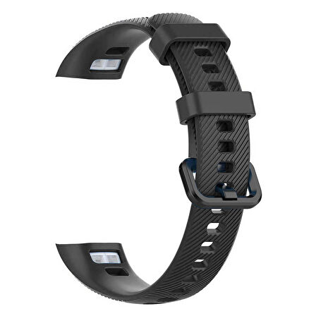 Microsonic Huawei Honor Band 4 Kordon, Silicone Sport Band Siyah