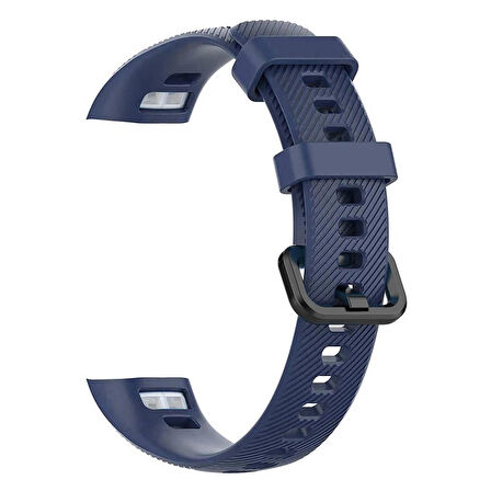 Microsonic Huawei Honor Band 5 Kordon, Silicone Sport Band Lacivert