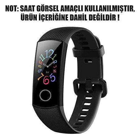 Microsonic Huawei Honor Band 5 Kordon, Silicone Sport Band Siyah