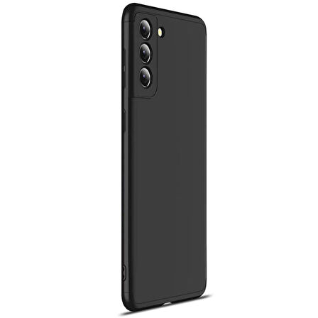 Microsonic Samsung Galaxy S21 Plus Kılıf Double Dip 360 Protective Siyah