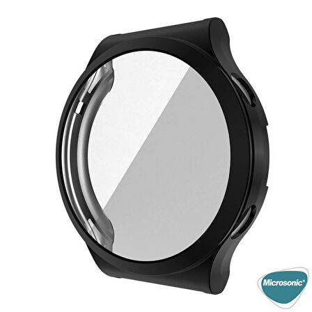 Microsonic Huawei Watch GT2 Pro Kılıf 360 Full Round Soft Silicone Siyah