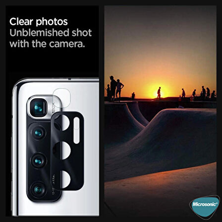 Microsonic Xiaomi Mi 10 Ultra Kamera Lens Koruma Camı V2 Siyah