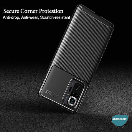 Microsonic Xiaomi Redmi Note 10 Pro Kılıf Legion Series Kahverengi