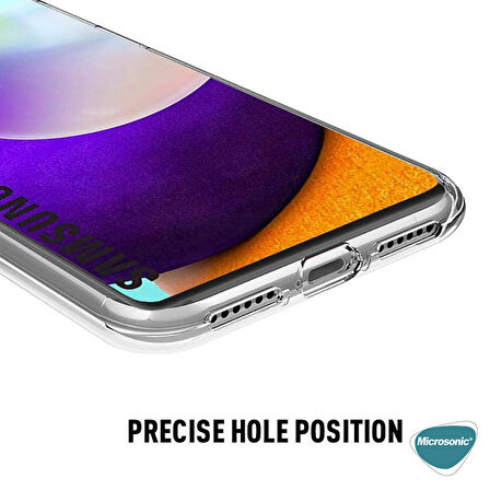 Microsonic Samsung Galaxy A52 Kılıf 6 Tarafı Tam Full Koruma 360 Clear Soft Şeffaf