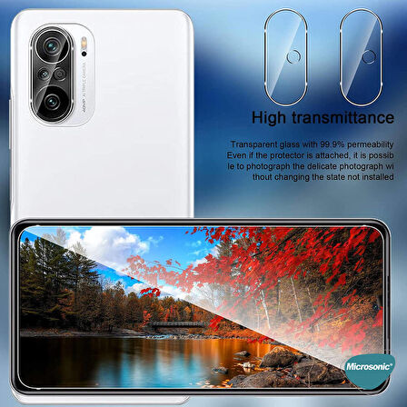 Microsonic Xiaomi Poco F3 Kamera Lens Koruma Camı