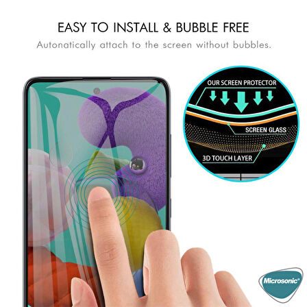 Microsonic Xiaomi Poco X3 Pro Privacy 5D Gizlilik Filtreli Cam Ekran Koruyucu Siyah