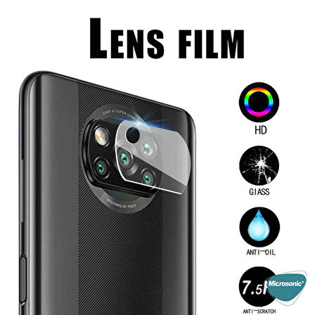 Microsonic Xiaomi Poco X3 Pro Kamera Lens Koruma Camı