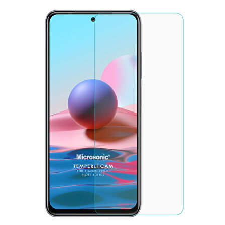 Microsonic Xiaomi Redmi Note 10S Tempered Glass Cam Ekran Koruyucu