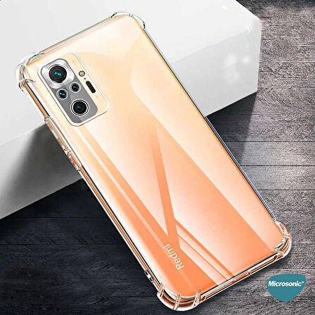 Microsonic Xiaomi Redmi Note 10 Pro Kılıf Shock Absorbing Şeffaf