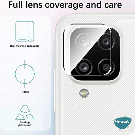 Microsonic Samsung Galaxy M12 Kamera Lens Koruma Camı