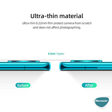 Microsonic Samsung Galaxy M12 Kamera Lens Koruma Camı