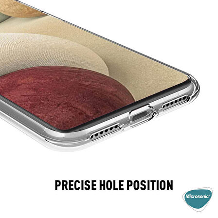 Microsonic Samsung Galaxy M12 Kılıf 6 Tarafı Tam Full Koruma 360 Clear Soft Şeffaf