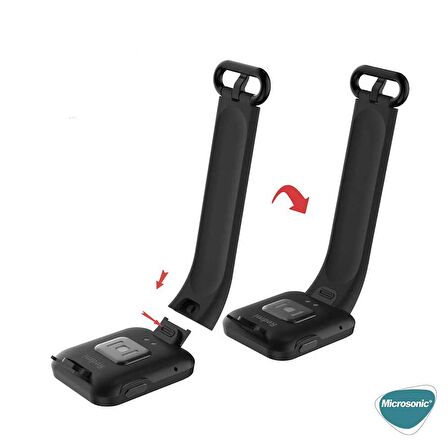 Microsonic Xiaomi Redmi Watch Kordon, Silicone Sport Band Siyah