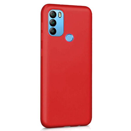 Microsonic Matte Silicone General Mobile GM 21 Plus Kılıf Kırmızı
