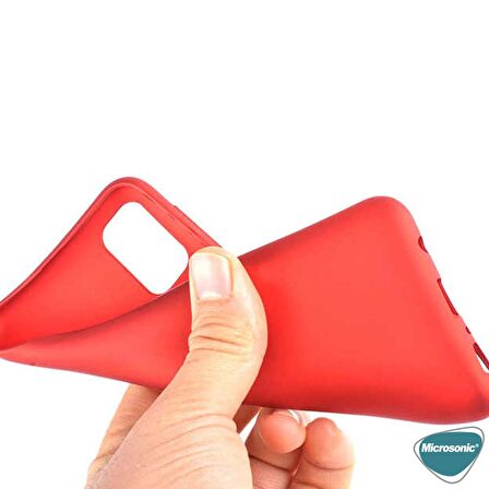 Microsonic Matte Silicone General Mobile GM 21 Plus Kılıf Kırmızı