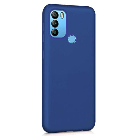 Microsonic Matte Silicone General Mobile GM 21 Plus Kılıf Lacivert