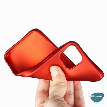 Microsonic Matte Silicone General Mobile GM 21 Kılıf Kırmızı