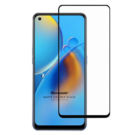 Microsonic Oppo A74 4G Seramik Matte Flexible Ekran Koruyucu Siyah