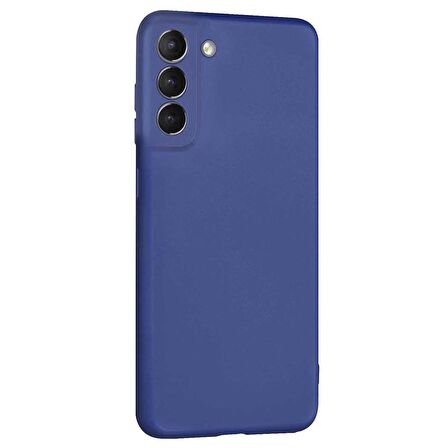 Microsonic Matte Silicone Samsung Galaxy S21 FE Kılıf Lacivert