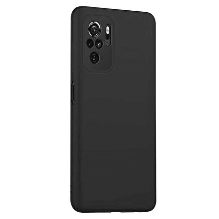 Microsonic Matte Silicone Xiaomi Redmi Note 10S Kılıf Siyah