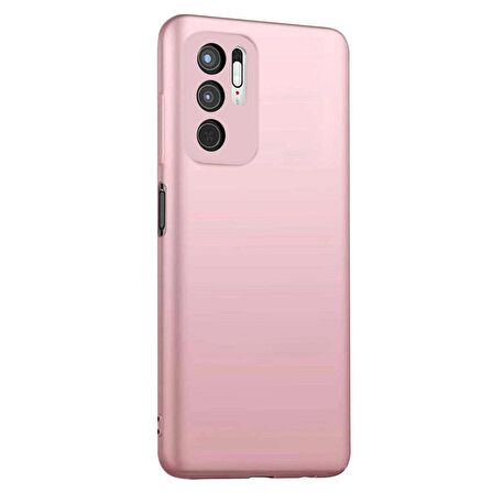 Microsonic Matte Silicone Xiaomi Redmi Note 10 5G Kılıf Rose Gold