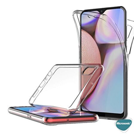 Microsonic Samsung Galaxy A02 Kılıf 6 Tarafı Tam Full Koruma 360 Clear Soft Şeffaf