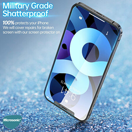 Microsonic Apple Uyumlu iPhone 13 Tempered Glass Cam Ekran Koruyucu