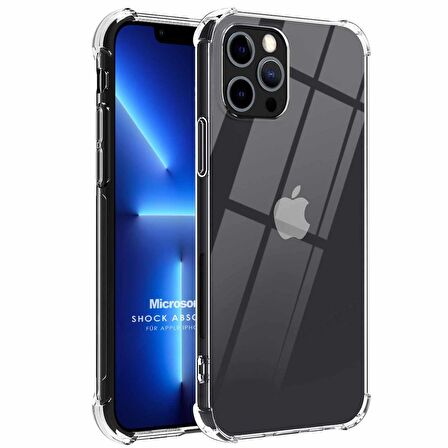 Microsonic Apple iPhone 13 Pro Kılıf Shock Absorbing Şeffaf