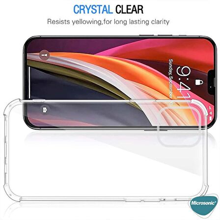 Microsonic Apple iPhone 13 Pro Kılıf Shock Absorbing Şeffaf