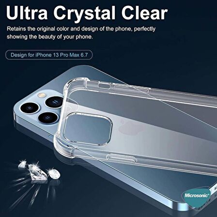 Microsonic Apple iPhone 13 Pro Max Kılıf Shock Absorbing Şeffaf