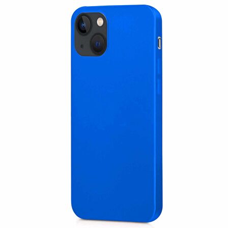 Microsonic Matte Silicone Apple iPhone 13 Kılıf Mavi
