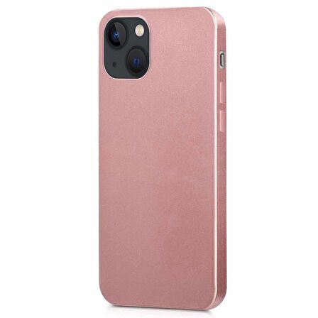 Microsonic Matte Silicone Apple iPhone 13 Kılıf Rose Gold