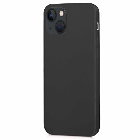 Microsonic Matte Silicone Apple iPhone 13 Kılıf Siyah