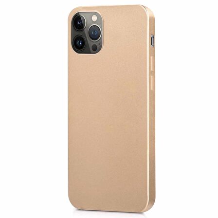 Microsonic Matte Silicone Apple iPhone 13 Pro Kılıf Gold