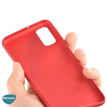 Microsonic Matte Silicone Vivo V21 Kılıf Mavi