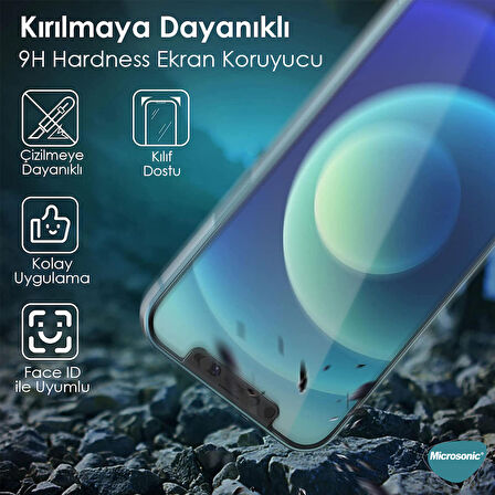 Microsonic Apple Uyumlu iPhone 11 Pro Max Secret CamSlider Glass Cam Ekran Koruyucu Siyah