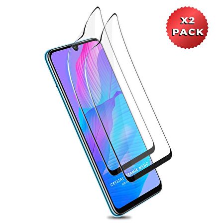 Microsonic Huawei P Smart 2020 Crystal Seramik Nano Ekran Koruyucu Siyah (2 Adet)