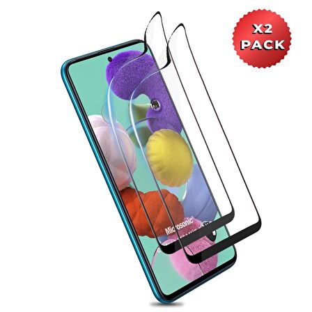 Microsonic Samsung Galaxy A51 Crystal Seramik Nano Ekran Koruyucu Siyah (2 Adet)