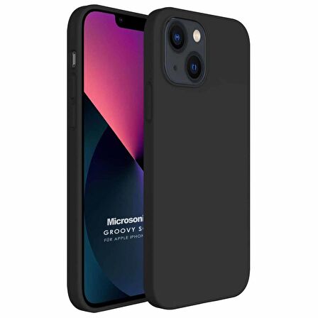 Microsonic Apple iPhone 13 Kılıf Groovy Soft Siyah
