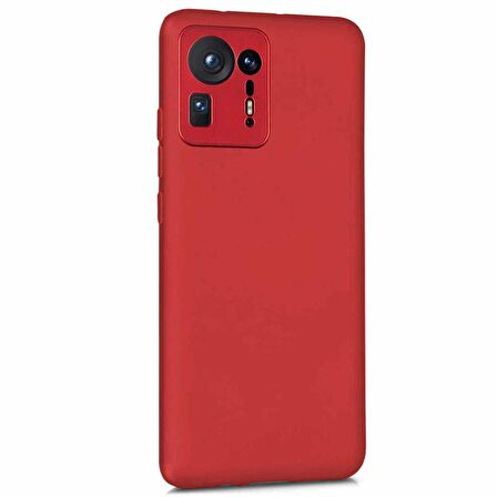 Microsonic Matte Silicone Xiaomi Mi Mix 4 Kılıf Kırmızı