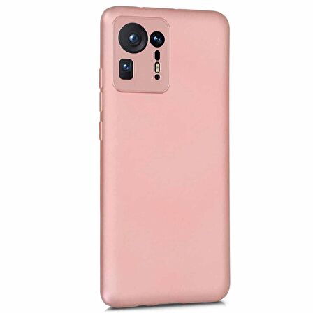 Microsonic Matte Silicone Xiaomi Mi Mix 4 Kılıf Rose Gold
