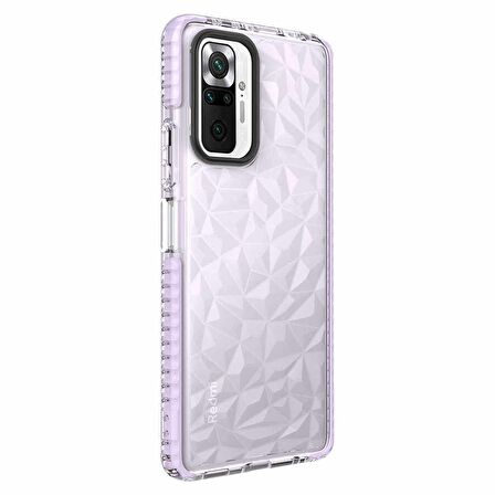 Microsonic Xiaomi Redmi Note 10 Pro Kılıf Prism Hybrid Mor