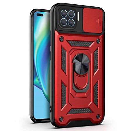 Microsonic Oppo Reno 4 Lite Kılıf Impact Resistant Kırmızı